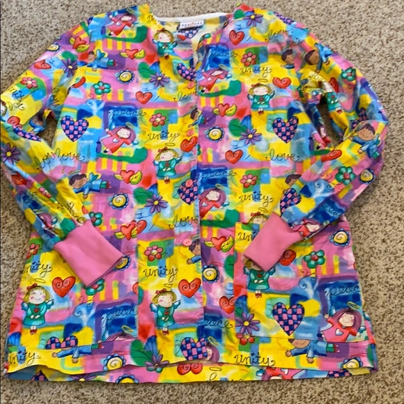 Peaches Scrub Jacket